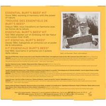 Load image into Gallery viewer, Burt's Bees Christmas Gifts, 5 Stocking Stuffers Products, Everyday Essentials Set - Original Beeswax Lip Balm, Deep Cleansing Cream, Hand Salve, Body Lotion & Coconut Foot Cream, Travel Size