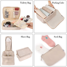 Load image into Gallery viewer, BAGAIL 8 Set Packing Cubes Luggage Packing Organizers for Travel Accessories-Cream