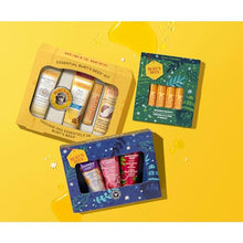 Load image into Gallery viewer, Burt's Bees Christmas Gifts, 5 Stocking Stuffers Products, Everyday Essentials Set - Original Beeswax Lip Balm, Deep Cleansing Cream, Hand Salve, Body Lotion & Coconut Foot Cream, Travel Size