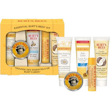 Load image into Gallery viewer, Burt's Bees Christmas Gifts, 5 Stocking Stuffers Products, Everyday Essentials Set - Original Beeswax Lip Balm, Deep Cleansing Cream, Hand Salve, Body Lotion & Coconut Foot Cream, Travel Size