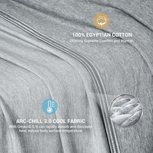 Load image into Gallery viewer, Elegear Revolutionary Cooling Blanket Throw, Absorbs Heat to Keep Body Cool for Night Sweats, Arc-Chill 3.0 Cool Fiber Q-Max>0.5 for Hot Sleepers, Lightweight Summer Cold Blankets for Sleeping, Grey