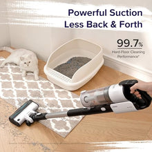 Load image into Gallery viewer, LEVOIT Cordless Vacuum Cleaner, Stick Vac with Tangle-Resistant Design, Up to 50 Minutes, Powerful Suction, Rechargeable, Lightweight, and Versatile for Carpet, Hard Floor, Pet Hair, Black & White