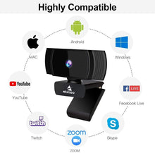 Load image into Gallery viewer, NexiGo N930AF Webcam with Microphone for Desktop, Autofocus, Webcam for Laptop, Computer Camera, 1080p HD USB Web Camera, Compatible with Zoom/Skype/Teams/Webex