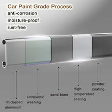 Load image into Gallery viewer, Yariwiz GreyTowel Rack Wall Mounted No Drill and Screw Mounting, Bathroom Bath Shower Length 22.4 inch Double Towel Rod with Shelf Hotel Towel Rack B0501-GREY