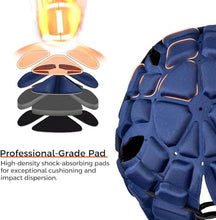 Load image into Gallery viewer, COOLOMG Soft Football Helmet 7v7 Soft Shell Rugby Flag Football Helmet Padded Headgear Soccer Goalie Goalkeeper Head Protector for Youth Kids