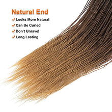 Load image into Gallery viewer, NAYOO Small Crochet Hair Senegalese Twist 18 Inch 8 Packs Ombre Braids Pre-Looped, 35 Strands/Pack Crochet Twist Hot Water Setting, Ombre for Black Women (18 Inch, 1B/30/27)