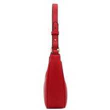 Load image into Gallery viewer, FashionPuzzle Small Crescent Shoulder Bag Red