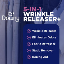 Load image into Gallery viewer, Downy Wrinkle Releaser Spray, Travel Size Spray + 16.9 Fl Oz Pack of 2, All In One Formula, Removes Wrinkles, Static and Odors, Light Fresh Scent