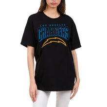 Load image into Gallery viewer, Junk Food Clothing x NFL - Los Angeles Chargers - Bold Logo - Unisex Adult Short Sleeve Fan T-Shirt for Men and Women - Size Large