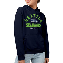 Load image into Gallery viewer, Junk Food Clothing x NFL - Seattle Seahawks - Classic Team Logo - Unisex Adult Pullover Fleece Hoodie for Men and Women - Size X-Large