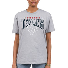 Load image into Gallery viewer, Junk Food Clothing x NFL - Houston Texans - Bold Logo - Unisex Adult Short Sleeve Fan T-Shirt for Men and Women - Size X-Large