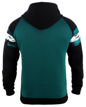 Load image into Gallery viewer, Womens City Classic Football Fans V Neck Soft & Warm Sweatshirt Hoodie Pollover - Midnight Green & Black (Size: 2XL)