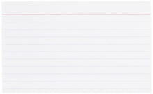 Load image into Gallery viewer, Amazon Basics Heavy Weight Ruled Lined Index Cards, White, 3x5 Inch Card, 100-Count