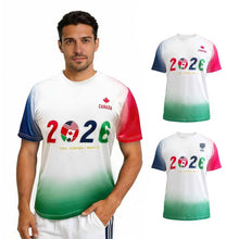 Load image into Gallery viewer, TeeTea Soccer Jersey Size S-L, 2026 North America Soccer Cup Merchandise, Soccer Fan Jersey Breathable, Team USA (US, Alpha, Medium, Tri-Nations Unity 2026 Pride Jersey (Canada Edition))
