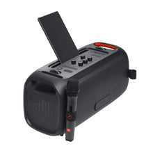 Load image into Gallery viewer, JBL PartyBox On-The-Go Essential - Portable party speaker with built-in lights and wireless mic, Amazing Pro Sound, IPX4 splashproof protection, 6 hours of playtime, Convenient shoulder strap