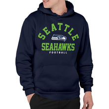 Load image into Gallery viewer, Junk Food Clothing x NFL - Seattle Seahawks - Classic Team Logo - Unisex Adult Pullover Fleece Hoodie for Men and Women - Size X-Large