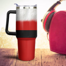 Load image into Gallery viewer, Aokoyi Christmas Gifts 40 Oz Tumbler with Handle and Straw, Red Xmas Santa Claus Stainless Steel Double Walled Vacuum Insulated Cup, Retro Holiday Gifts for Women Men