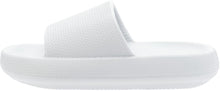 Load image into Gallery viewer, BRONAX Slides for Women Pillow Slippers Recovery House Sleepers Sandals Slipers Sandles for Ladies Comfy Cushioned Thick Sole 39-40 White