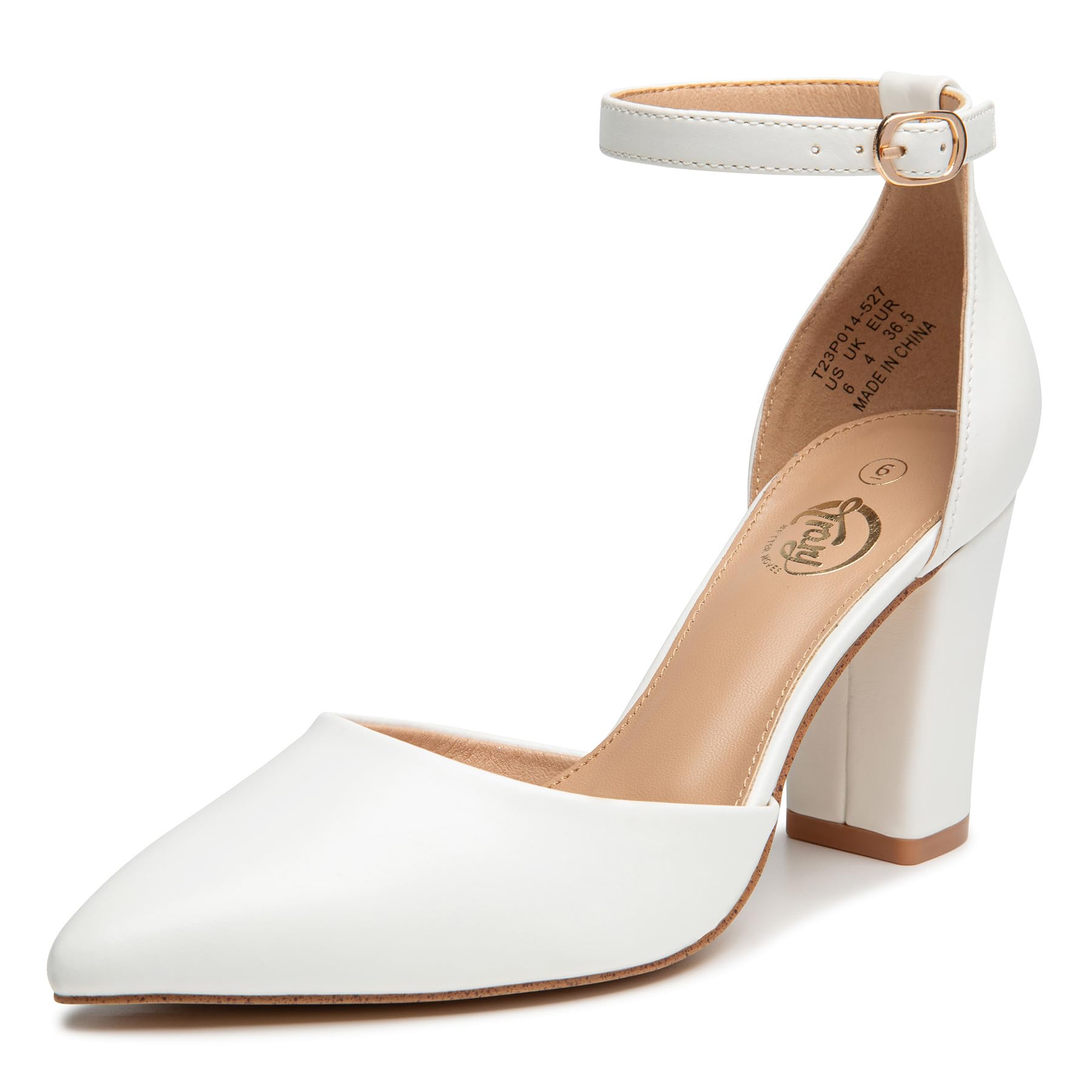 Trary White Heels for Women, Wedding Shoes for Bride, Dress Shoes for Women, White Heels Closed Toe, Block Heel for Women, Pumps for Women, Wedding ... Trary White Heels for Women, Wedding Shoes for Bride, Dress Shoes for Women, White Heels Closed Toe, Block Heel for Women, Pumps for Women, Wedding ...