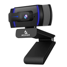 Load image into Gallery viewer, NexiGo N930AF Webcam with Microphone for Desktop, Autofocus, Webcam for Laptop, Computer Camera, 1080p HD USB Web Camera, Compatible with Zoom/Skype/Teams/Webex