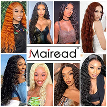 Load image into Gallery viewer, Mairead 28 Inch Curly Wig Long Wigs for Black Women Loose Deep Wave Lace Front Wig 4'' Simulated Scalp Middle Part Synthetic Natural Crimps Curls Hair Replacement Wigs