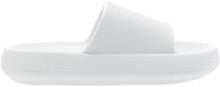Load image into Gallery viewer, BRONAX Slides for Women Pillow Slippers Recovery House Sleepers Sandals Slipers Sandles for Ladies Comfy Cushioned Thick Sole 39-40 White