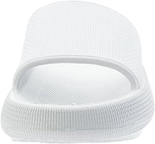 Load image into Gallery viewer, BRONAX Slides for Women Pillow Slippers Recovery House Sleepers Sandals Slipers Sandles for Ladies Comfy Cushioned Thick Sole 39-40 White
