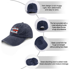 Load image into Gallery viewer, liabiliies Kamala Harris Tim Waltz 2024 Harris Walz 2024 Hat Men Funny Mesh Cap for Summer Navy Blue