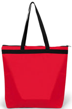 Load image into Gallery viewer, Fight Like a Girl How Strong We Are Darcey Tote Bag for Heart Disease, Stroke, AIDS Awareness - Red Ribbon