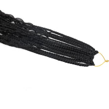 Load image into Gallery viewer, LMZIM 24 Inch 8 Packs Boho Box Braids Crochet Hair Bohemian Crochet Box Braids with Curly Ends Goddess Box Braids Synthetic Crochet Hair for Black Women (24inch, 1b)