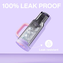 Load image into Gallery viewer, ENCOOL 40 oz Tumbler with Handle and Straw, 100% Leakproof Insulated Tumbler with Lid and Straw, Stainless Steel Travel Mug, Keeps Cold for 34 Hours, Car Cup Holder Friendly (Lavender)