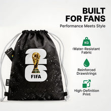 Load image into Gallery viewer, Covbozk FIFA World Cup 2026 Licensed Drawstring Backpack Bag, Lightweight Gym Sack & Stadium Bag, Foldable Sports Sackpack, Travel Backpack Sports Gym Sackpack for Adults Men Women Outdoor Travel