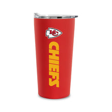Load image into Gallery viewer, Rico Industries NFL Football Kansas City Chiefs 18oz Soft Touch, Easy Grip Tumbler