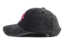Load image into Gallery viewer, KKMKSHHG Breast Cancer Gifts for Women, Breast Cancer Awareness Pink Ribbon Logo Hat, Adjustable Fight Cancer Baseball Cap for Woman, Mom, Friend