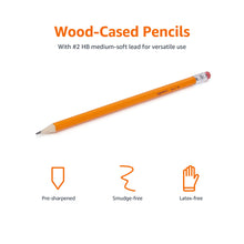 Load image into Gallery viewer, Amazon Basics Woodcased #2 Pencils, Pre-sharpened, HB Lead, 30 count, Orange