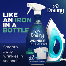 Load image into Gallery viewer, Downy Wrinkle Releaser Spray All In One Wrinkle Release Spray Travel Size, Odor Eliminator, Static Remover Fabric Refresher & Ironing Aid for Clothes 3 Fl Oz (Pack of 2), Crisp Linen Scent