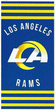 Load image into Gallery viewer, Northwest NFL Los Angeles Rams Beach Towel, 30" x 60", Stripes