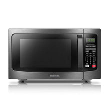 Load image into Gallery viewer, TOSHIBA EM131A5C-BS Countertop Microwave Ovens 1.2 Cu Ft, 12.4" Removable Turntable Smart Humidity Sensor 12 Auto Menus Mute Function ECO Mode Easy Clean Interior Black Color 1100W