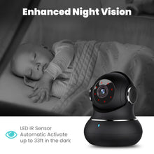 Load image into Gallery viewer, litokam 2K Indoor Security Camera, 360° Cameras for Home Security Indoor with Motion Detection, Pet Camera with Phone App, Baby Monitor-Night Vision