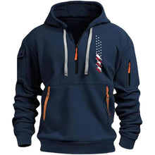 Load image into Gallery viewer, Lightning Deals Of Today Prime Lightning Deal Early Black Of Friday Deals 2024 Men'S Hoodies Quarter Zip Pullover Workout Running Active Vintage Hoodies With Pockets Military Tactical Sweatshirt