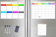 Load image into Gallery viewer, Magnetic Dry Erase Calendar for Refrigerator,Fridge Calendar Magnet Combo - Ideal for Dry Erase, Magnetic Calendar, and Home Decor