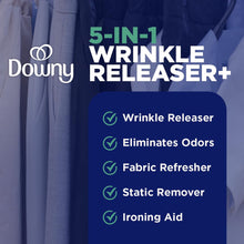 Load image into Gallery viewer, Downy Wrinkle Releaser Spray All In One Wrinkle Release Spray Travel Size, Odor Eliminator, Static Remover Fabric Refresher & Ironing Aid for Clothes 3 Fl Oz (Pack of 2), Crisp Linen Scent