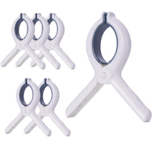 Load image into Gallery viewer, 6 PCS Beach Towel Clip,Towel Clips for Beach Chairs for Cruise, Plastic Clothespins for Laundry Towel Clothes, Cruise Ship Essentials for Towel Bands, Picnic Table Clips for Outdoor and Indoor Use.