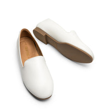 Load image into Gallery viewer, DREAM PAIRS Round Toe Flats for Women Dressy Comfortable, Slip-On Dress Business Casual Office Shoes for Women SDFA2403W,WHITE-PU, Size 8