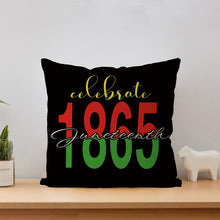 Load image into Gallery viewer, GAGEC Juneteenth Pillow Covers 18x18 Inch Juneteenth 1865 Throw Pillow Covers Black History Month Pillowcase African American Cushion Case Decor for Sofa Couch