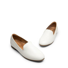 Load image into Gallery viewer, DREAM PAIRS Round Toe Flats for Women Dressy Comfortable, Slip-On Dress Business Casual Office Shoes for Women SDFA2403W,WHITE-PU, Size 8