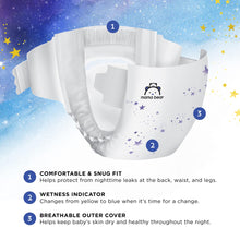 Load image into Gallery viewer, Amazon Brand - Mama Bear Disposable Overnight Baby Diapers, Hypoallergenic, Night Time Protection, Size 3 (86 count), White