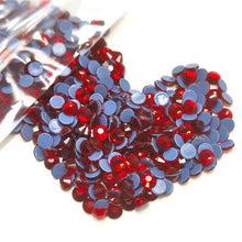 Load image into Gallery viewer, qiipii 1600pcs SS16 Crystal Red Hotfix Rhinestones 4mm Flatback Hot Fix K9 Glass Round Siam Red Crystals Rhinestones Stones Gems Diamonds for Crafts Crafting Fabric Clothes Shoes Bag DIY Decoration