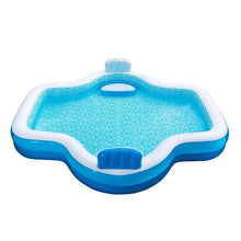 Load image into Gallery viewer, Members Mark Elegant Family Pool 10 Feet Long 2 Inflatable Seats with Backrests. New Version