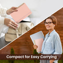 Load image into Gallery viewer, Lined Spiral Journal Notebook for Women & Men, 140 Pages, College Ruled Hardcover Notebook for Work & Note Taking, Journals for Writing, A5 - Pink